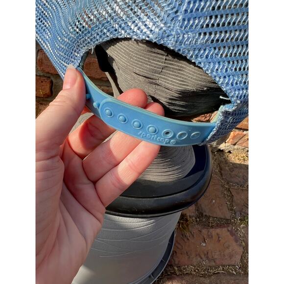 Trucker hat "Uncle Pete's" B & B Union Pacific mesh back blue red yellow - Picture 6 of 11